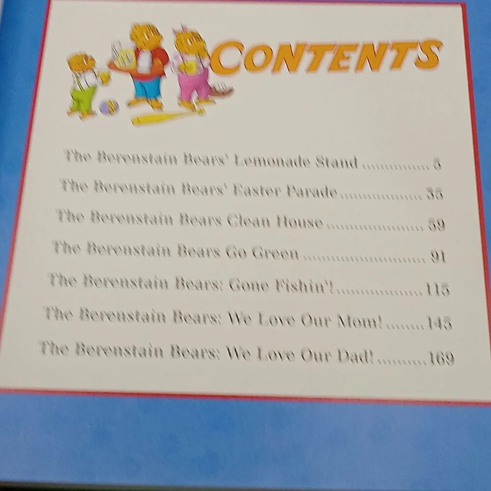 BERENSTAIN BEARS SPRING Easter Storybook Favorites 7 Stories HC w/STICKERS - Picture 3 of 11